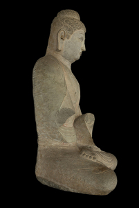 Seated Buddha, Sakyamuni, China, Shanxi province, Tianlongshan, early 8th century, © Harvard Art Museums/Arthur M. Sackler Museum